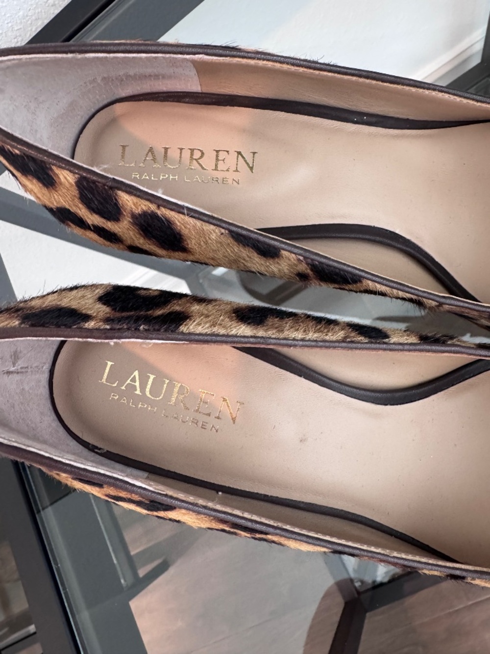 LAUREN RALPH LAUREN Woman’s Lanette Leather Calf Hair Pump Size 7.5 NWOB - Picture 2 of 13